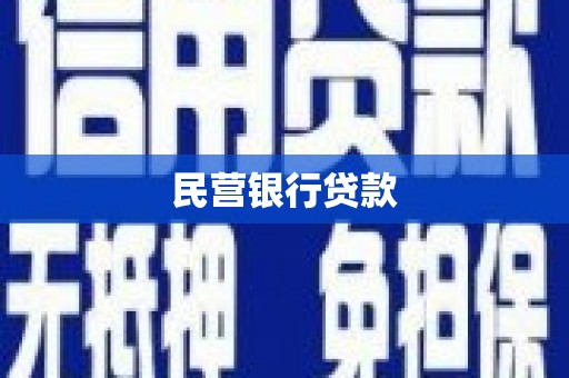 湘西民营银行贷款