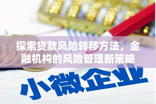 惠山探索贷款风险转移方法，金融机构的风险管理新策略
