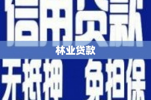 茂县林业贷款