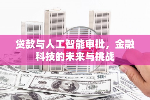 新埔贷款与人工智能审批，金融科技的未来与挑战