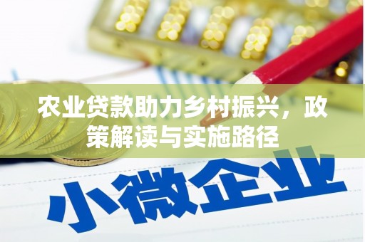 灌阳农业贷款助力乡村振兴，政策解读与实施路径
