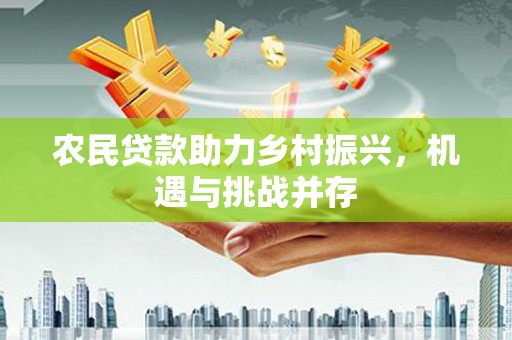 丰原农民贷款助力乡村振兴，机遇与挑战并存