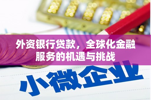 凤岗外资银行贷款，全球化金融服务的机遇与挑战