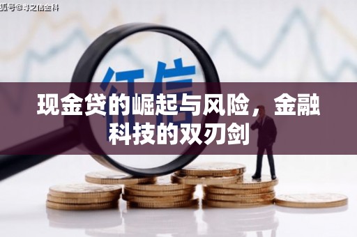淡水现金贷的崛起与风险，金融科技的双刃剑