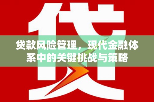 镜铁贷款风险管理，现代金融体系中的关键挑战与策略