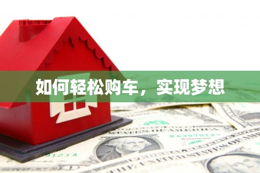 水林如何轻松购车，实现梦想