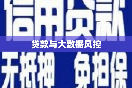 九龙城贷款与大数据风控